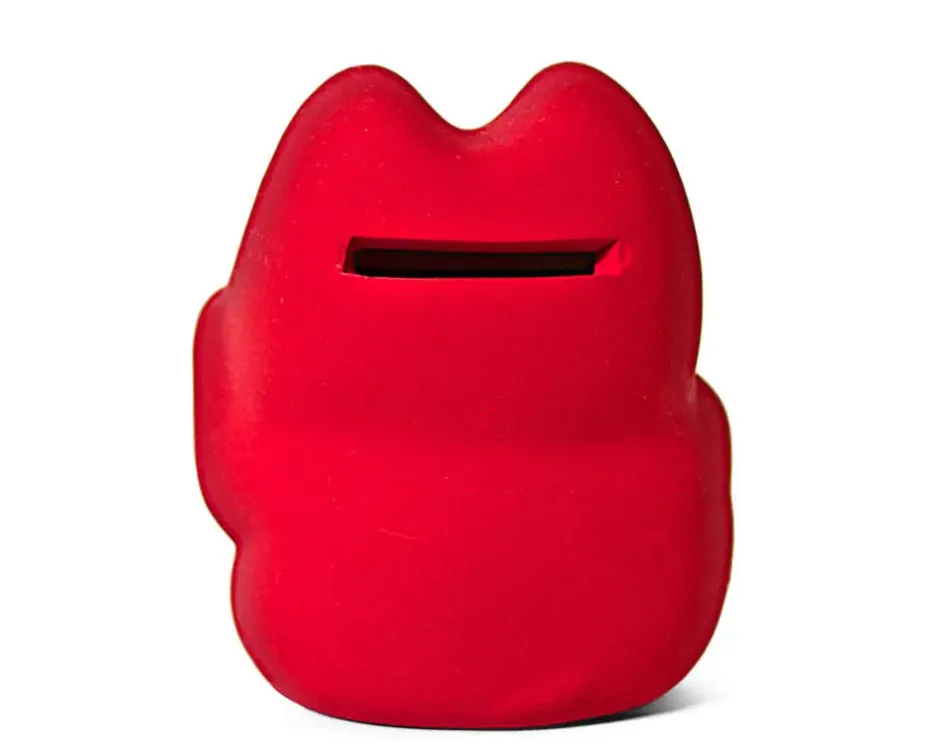 Figurines^MIYA Company Feng Shui Fortune Cat Bank - Red