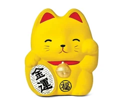 Figurines^MIYA Company Feng Shui Fortune Cat Bank - Yellow