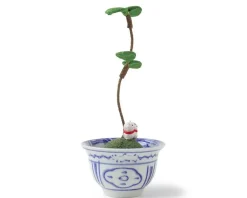 Figurines^MIYA Company Figurine Potted Plant Fortune Cats