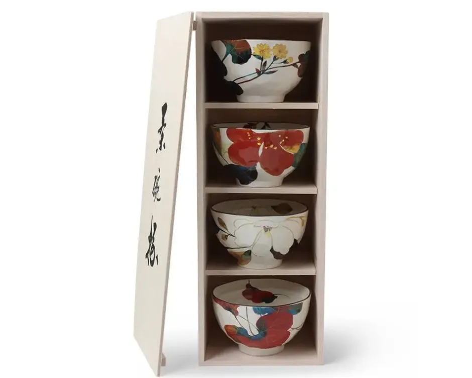 Bowl Sets^MIYA Company Floral Fall Rice Bowl Set