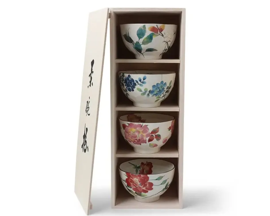 Bowl Sets^MIYA Company Floral Summer Rice Bowl Set