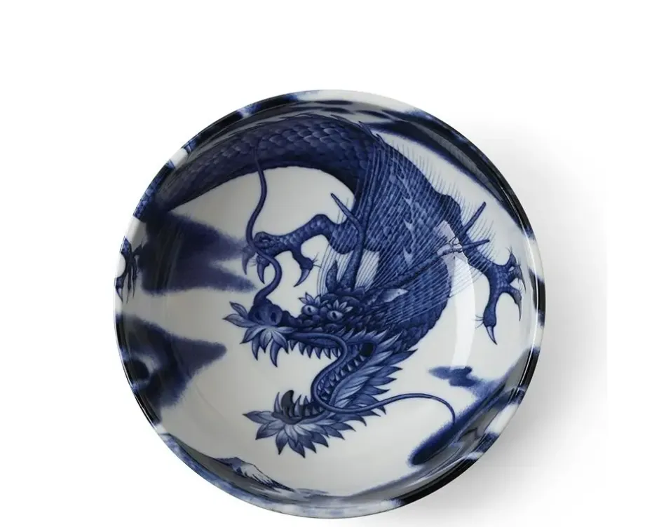 Mythical Creatures^MIYA Company Flying Dragon 7.75" Serving Bowl