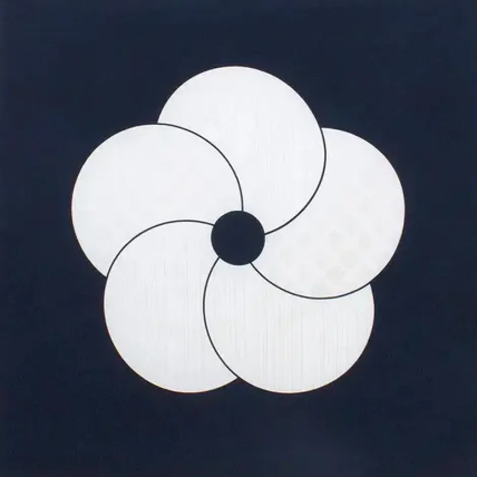 Furoshiki & Tenugui^MIYA Company Furoshiki Pattern Flowers Black 27.5" Sq.