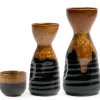 Sake Bottles & Cups^MIYA Company Golden Tenmoku 4 Oz.Sake Bottle