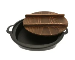 Cast Iron^MIYA Company Gyoza Pan Cast Iron With Lid