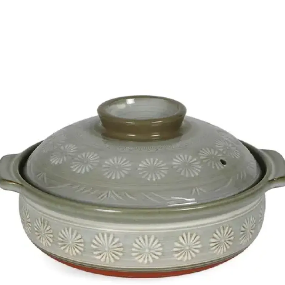 Donabe Casseroles^MIYA Company Hana-Mishima Donabe Casserole, 135 Oz.