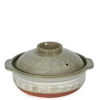 Donabe Casseroles^MIYA Company Hana-Mishima Donabe Casserole, 20 Oz.
