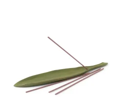 Incense^MIYA Company Incense Holder Gold/Spring Grass Leaf