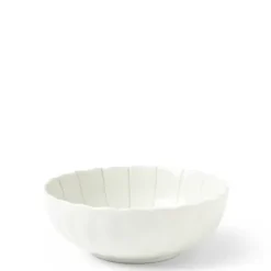 Medium Bowls^MIYA Company Kasa Lines White 5.5" Bowl