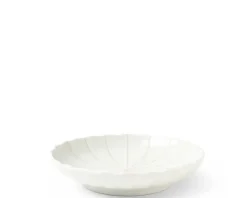 Medium Plates^MIYA Company Kasa Lines White 6.5
