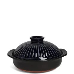 Donabe Casseroles^MIYA Company Kikka Blue Donabe Casserole 9"