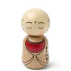 Figurines^MIYA Company Kokeshi Ojizo Brown