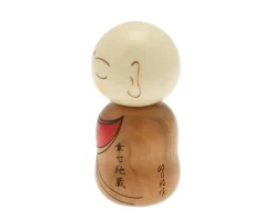 Figurines^MIYA Company Kokeshi Ojizo Brown