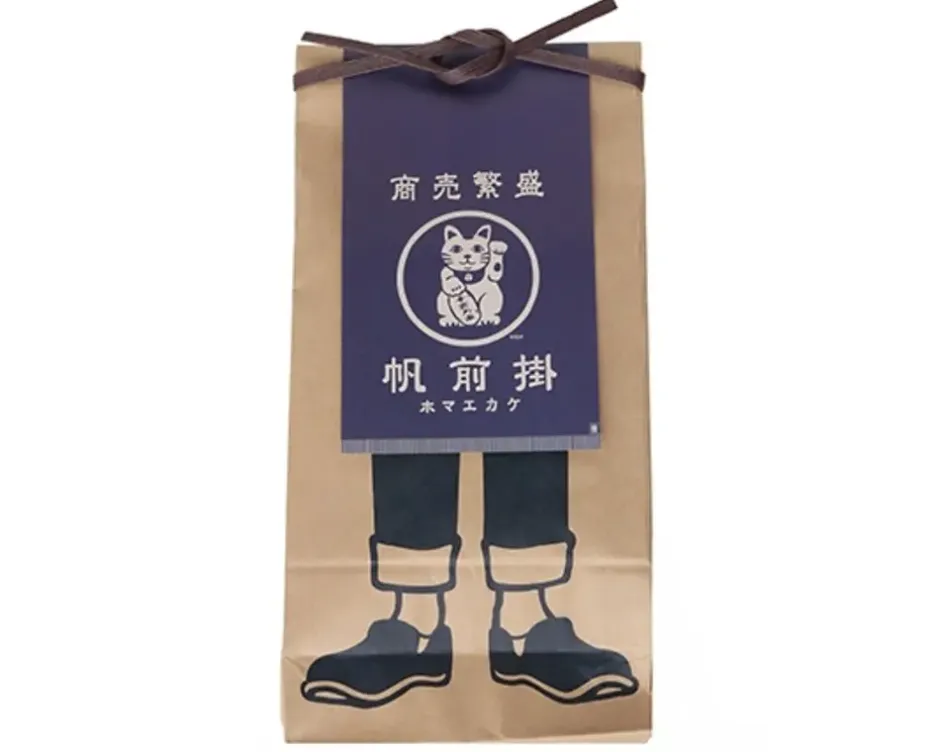 Textile^MIYA Company Maekake Canvas Apron - Fortune Cat