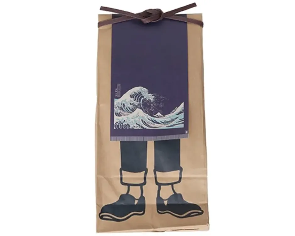 Textile^MIYA Company Maekake Canvas Apron - Great Wave