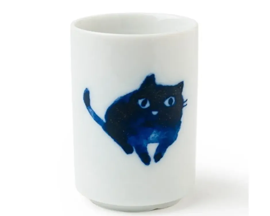 Cats^MIYA Company Midnight Blue Cat Cup Set