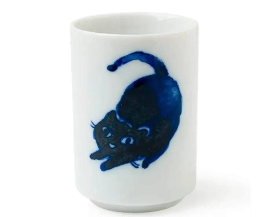 Cats^MIYA Company Midnight Blue Cat Cup Set