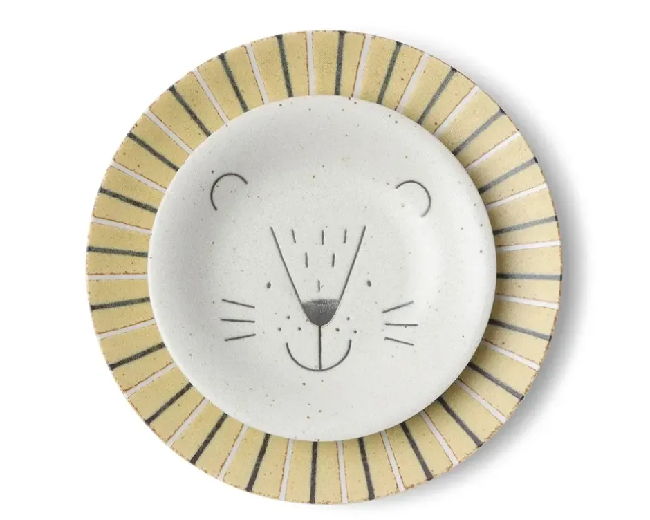 Plates^MIYA Company Mogu Mogu Lion Plate 6.5"