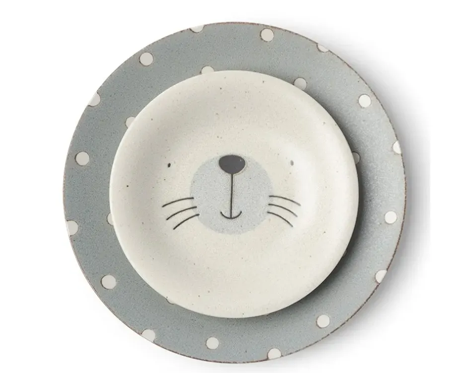 Plates^MIYA Company Mogu Mogu Seal Plate 6.5"