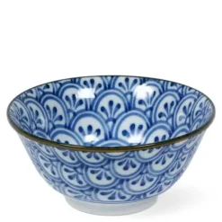 Medium Bowls^MIYA Company Monyou 6" Hana Seigaiha Bowl