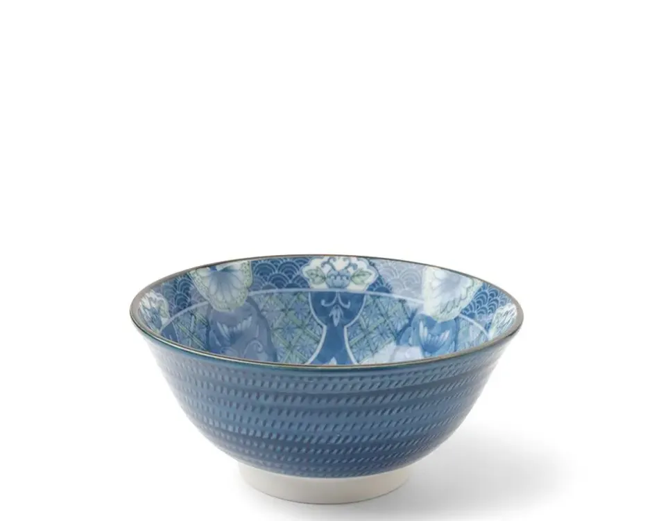 Blue & White 6" Bowls^MIYA Company Mums 6" Bowl