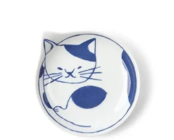 Plates^MIYA Company Nekotori Cat Plate 4.25