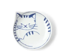 Plates^MIYA Company Nekotori Cat Plate 4.25