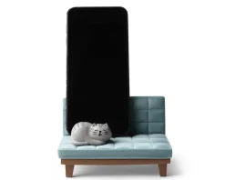 Cats^MIYA Company Phone Stand Cat On Sofa Blue