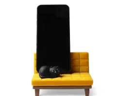 Cats^MIYA Company Phone Stand Cat On Sofa Yellow