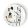 Cats^MIYA Company Piano Cat 6-1/8" Plate