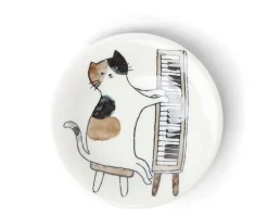 Cats^MIYA Company Piano Cat 6-1/8" Plate