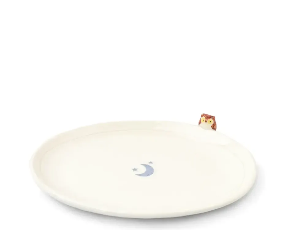 Plates^MIYA Company Plate Owl & Moon Design