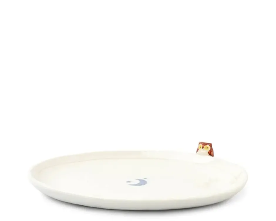 Plates^MIYA Company Plate Owl & Moon Design