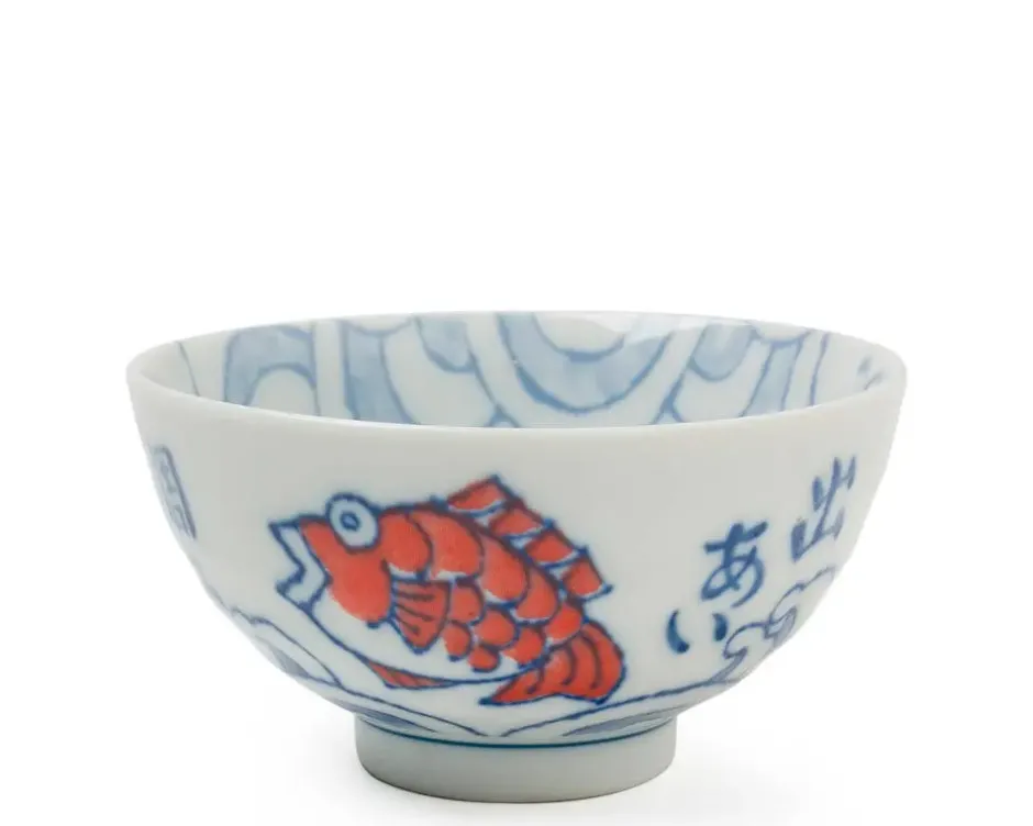 Bowls^MIYA Company Red Tai 4.5" Rice Bowl