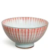 Rice Bowls^MIYA Company Red Tokusa 4.5" Rice Bowl