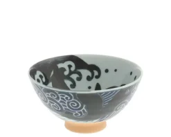 Bowls^MIYA Company Rice Bowl Blue Whale Waves 5