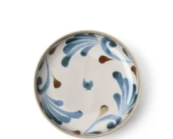 Shallow Bowls^MIYA Company Rustic Blue Vines 7.75