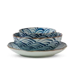 Large Bowls^MIYA Company Saikai Nami Waves 7.25