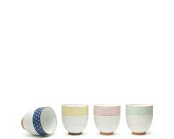 Teacups^MIYA Company Sashiko Teacup Set 6 Oz.