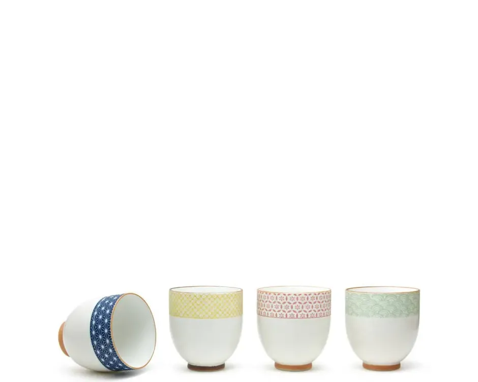 Teacups^MIYA Company Sashiko Teacup Set 6 Oz.