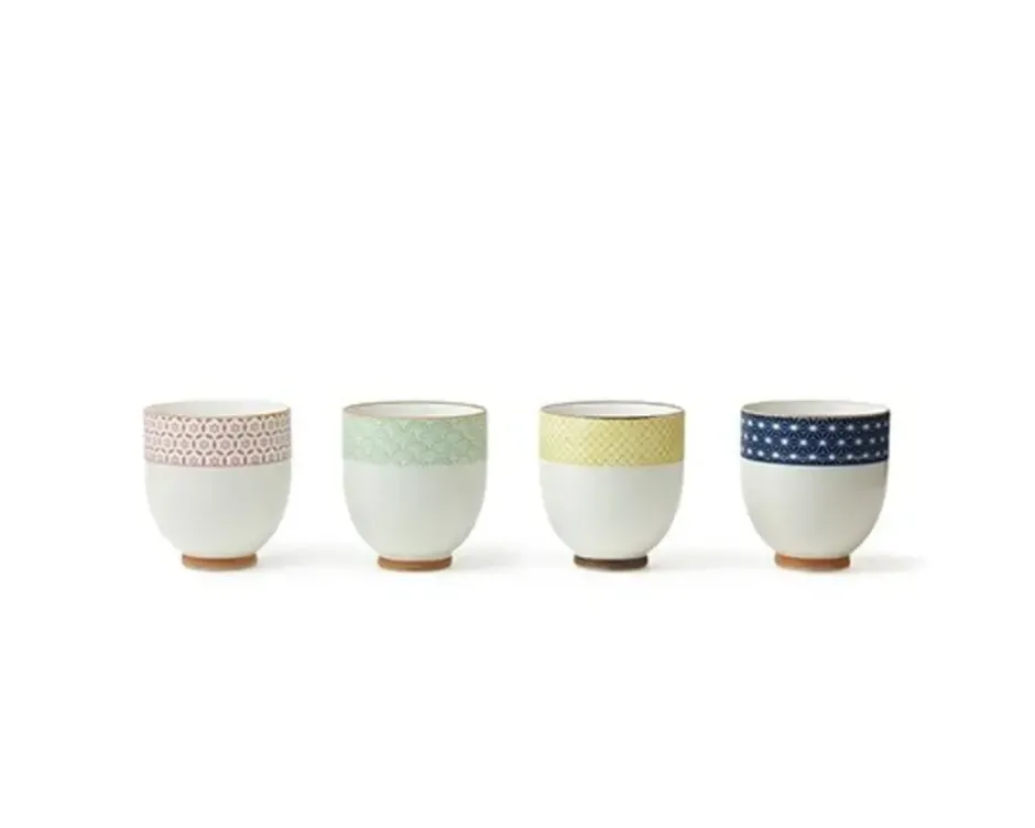 Teacups^MIYA Company Sashiko Teacup Set 6 Oz.