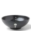 Large Bowls^MIYA Company Satin Black White Dots 8-3/8" Bowl