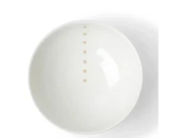 Large Bowls^MIYA Company Satin White Dots 8-3/8