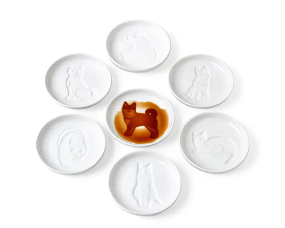 Other^MIYA Company Sauce Dish Cat Sitting