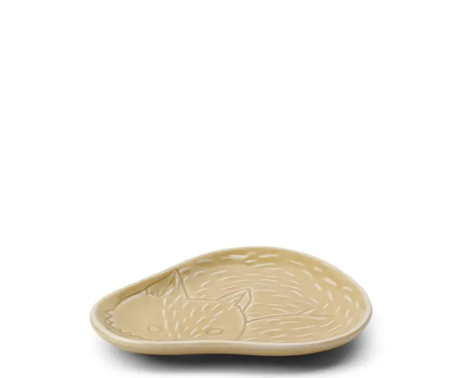 Other^MIYA Company Sauce Dish Fox Yellow