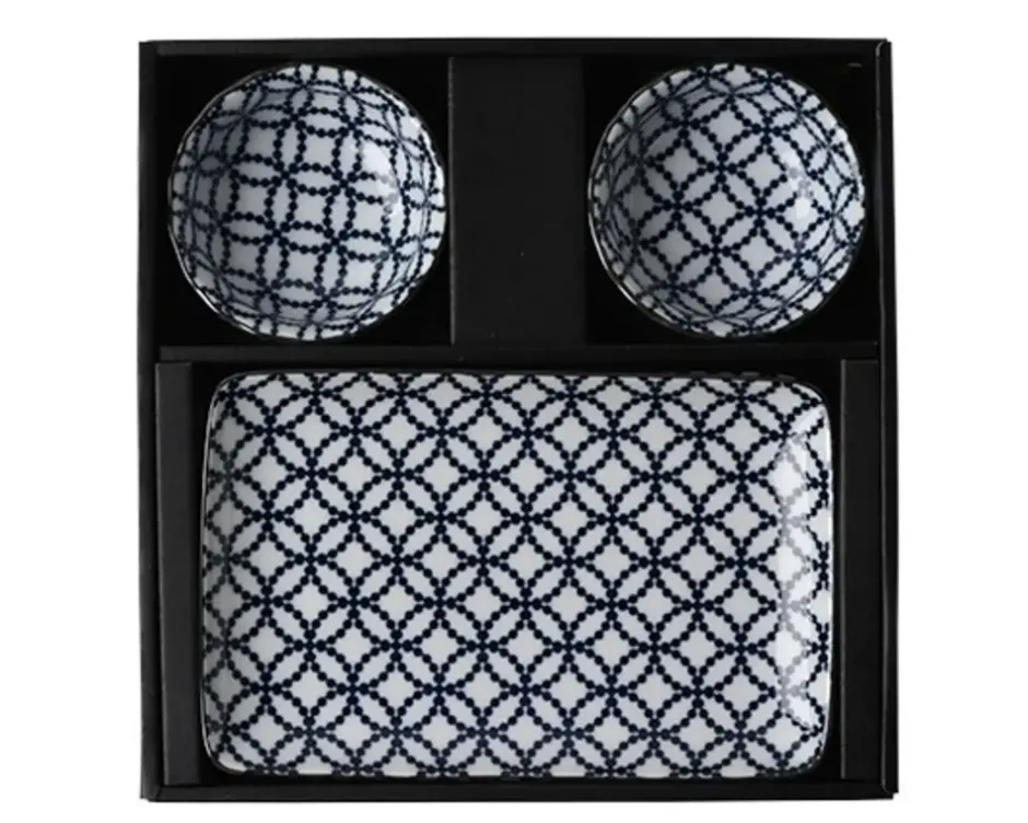 Plate Sets^MIYA Company Shippou Sushi For Two Set