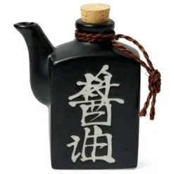 Sauce Pots^MIYA Company Shoyu 6 Oz. Sauce Pot With Cork - Black Matte