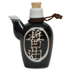 Sauce Pots^MIYA Company Shoyu 8 Oz. Sauce Pot With Cork - Black