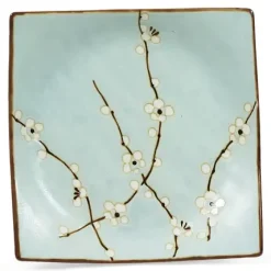 Medium Plates^MIYA Company Spring Blossoms 6.75" Sq. Plate