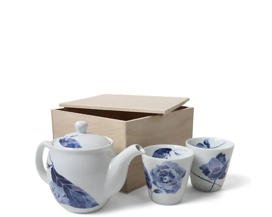 Tea Sets - Ceramic^MIYA Company Tea Set Blue Rose